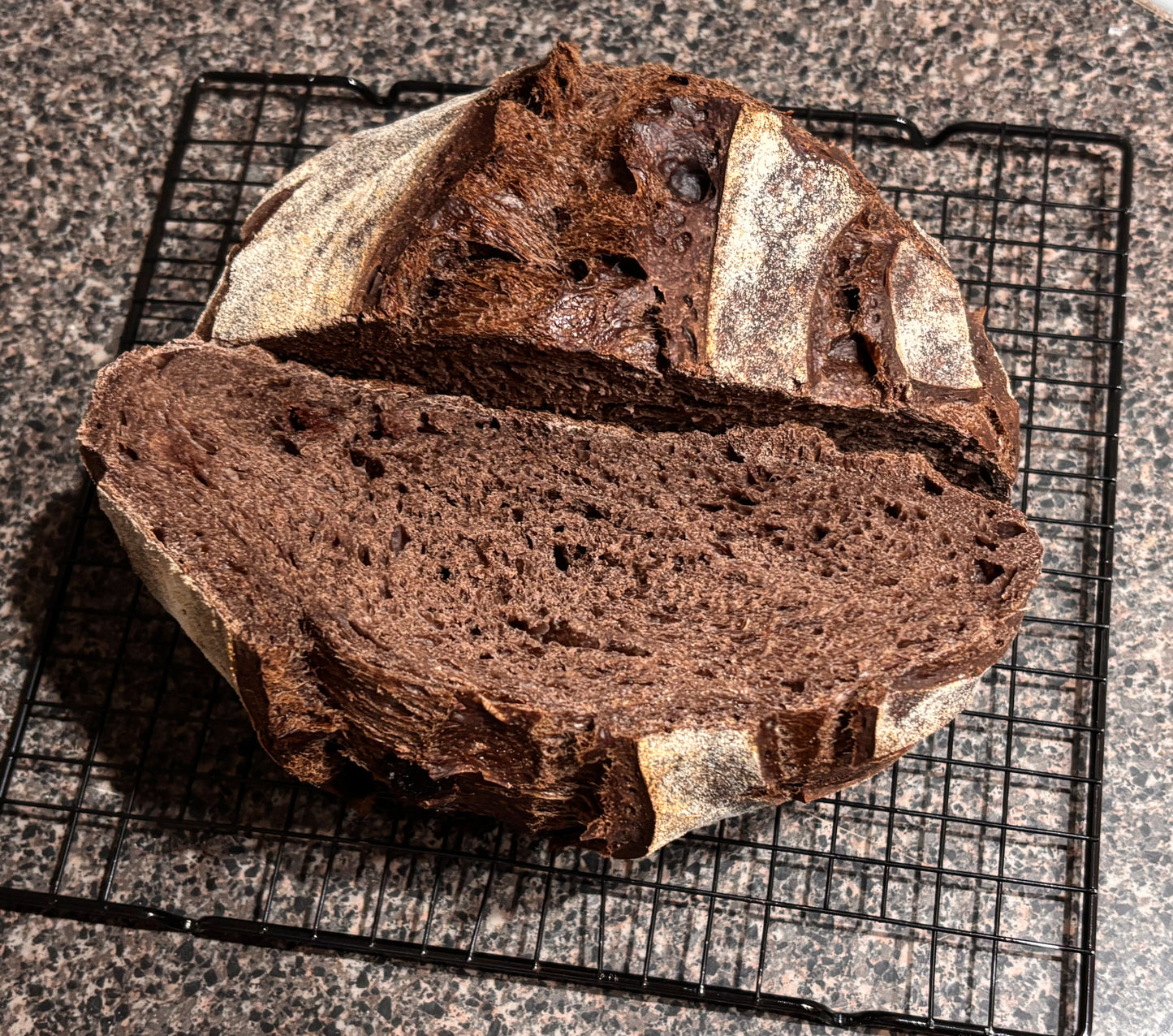 Triple Cocoa Protein Sourdough